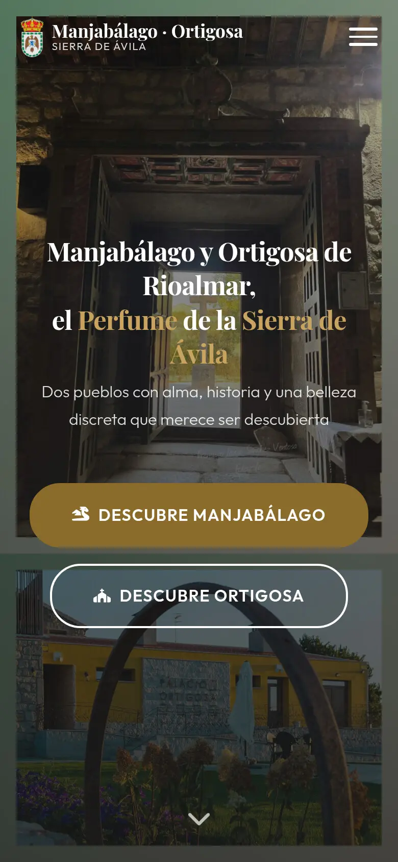 La misma web vista en un móvil