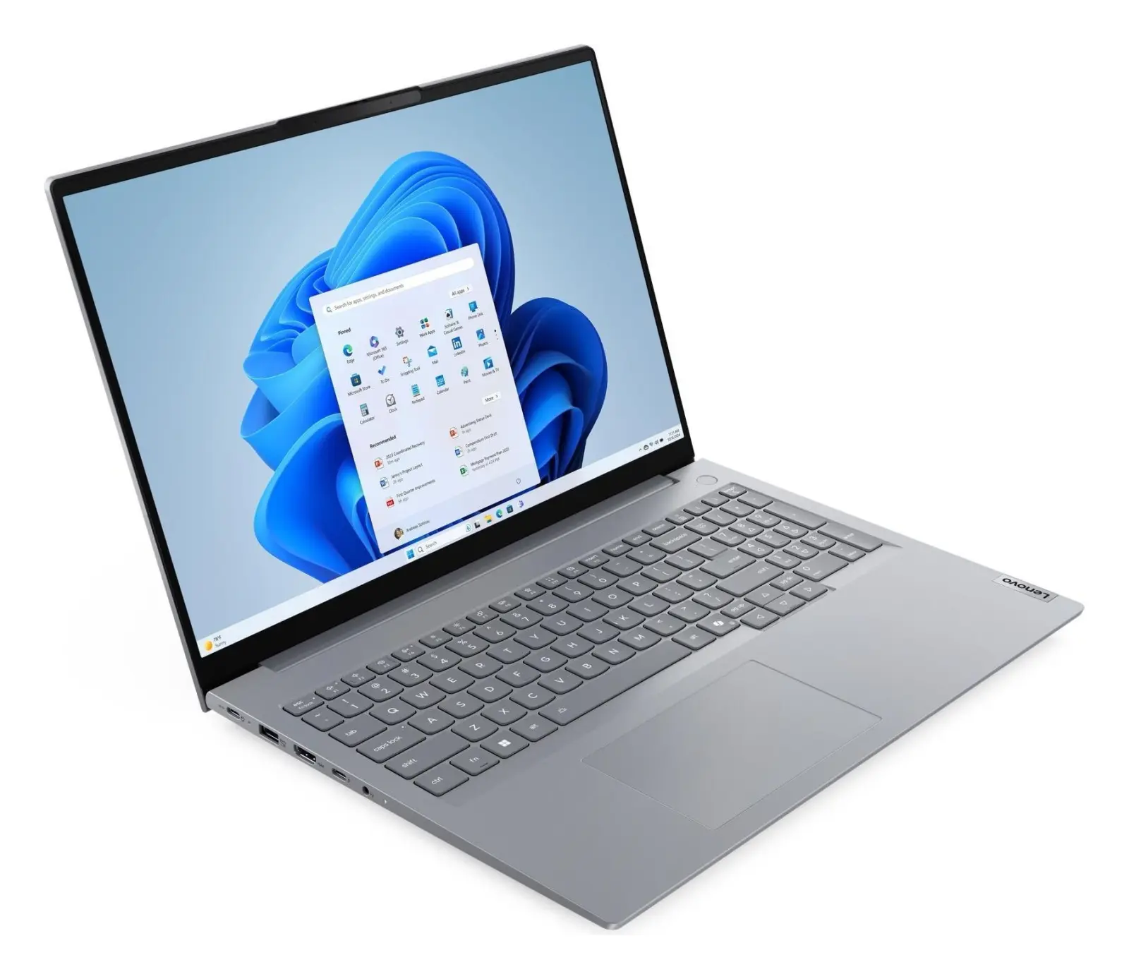 Portátil Lenovo ThinkBook 16 Gen 9 abierto